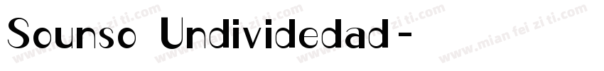 Sounso Undividedad字体转换